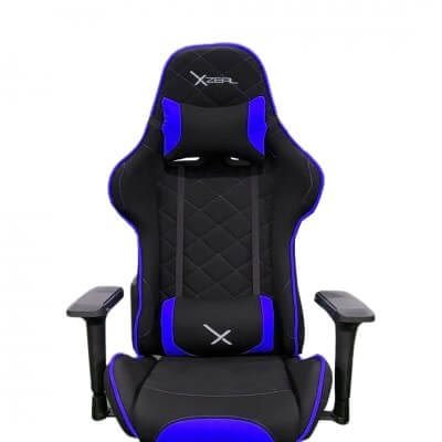 ED SILLA GAMER XZEAL NEG AZUL TEXTILALTO DESEMPEÑO XZSXZ25A - XZSXZ25A-ED